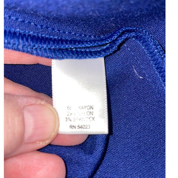 Banana Republic Fit & Flair Dress in‎ Mystic Blue - Women's Size 12P - Picture 8 of 8